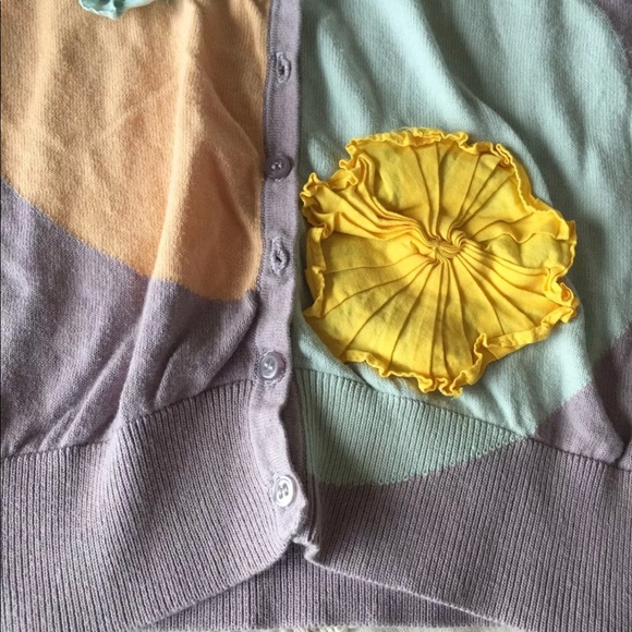 Anthropologie Moth M Pinwheel cardigan sweater top vintage retro cottagecore - Picture 7 of 8